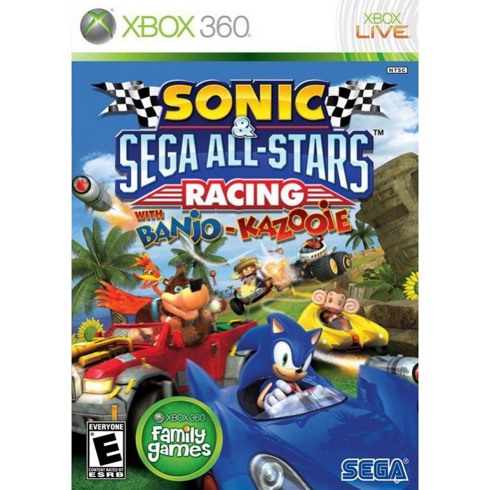 【二手遊戲】XBOX360 索尼克與SEGA全明星大賽車 音速小子 SONIC ALL STARS RACING 英文版