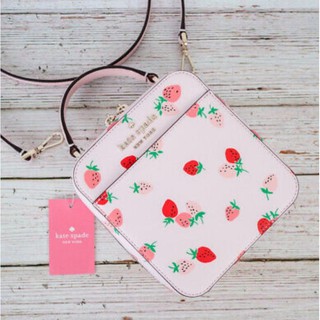 美國代購 Kate Spade Daisy Strawberries Crossbody 草莓粉嫩 小方包 手提 肩背