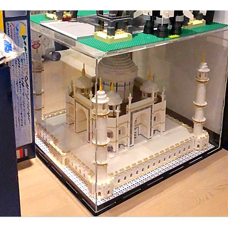 樂高10256泰姬陵亞克力展示盒LEGO創意系列透明防塵罩