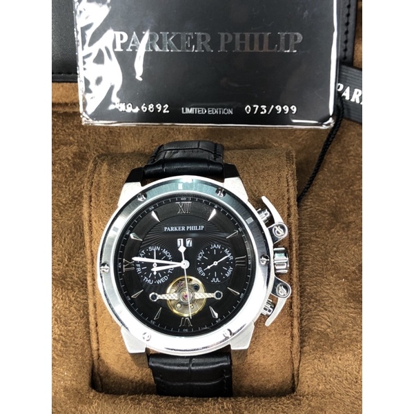 ［鑫時代 紘洋精品］PARKER PHILIP派克飛利浦時尚機械錶（全球限量999只）