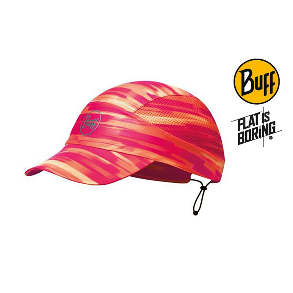 【BUFF】可捲收跑帽 [粉紅搖曳] 極速排汗 遮陽帽 西班牙 跑帽 |BFBB1NAG0203-F