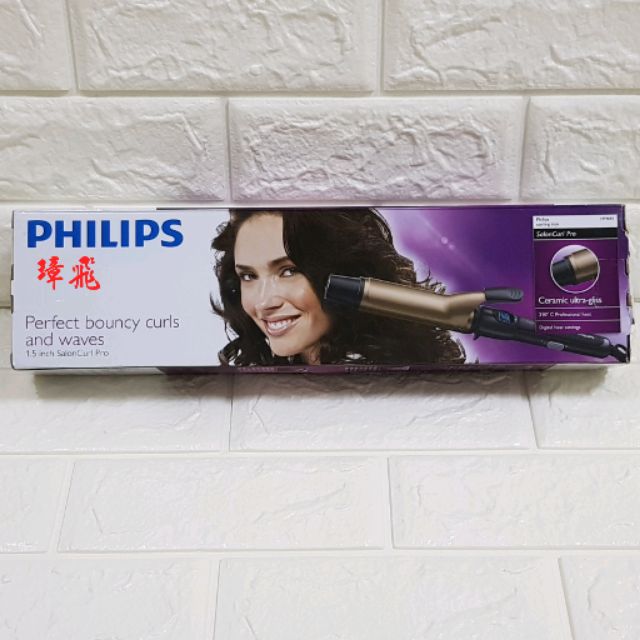 PHILIPS飛利浦沙龍級奈米電氣石溫控電捲棒捲髮器HP4684