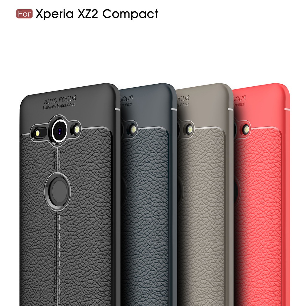 軟套【geek3c】Xperia XZ2 Compact H8324 皮紋 荔枝紋 TPU 軟套保護套 黑紅藍灰 ku