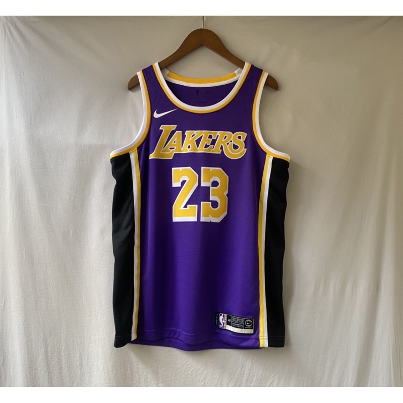《舊贖古著》NBA LeBron James Nike 湖人隊 紫黑 球衣 復古