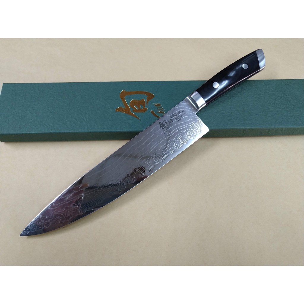 日本-旬--KAJI-高硬度龍紋鋼系列-10英吋 主廚刀
