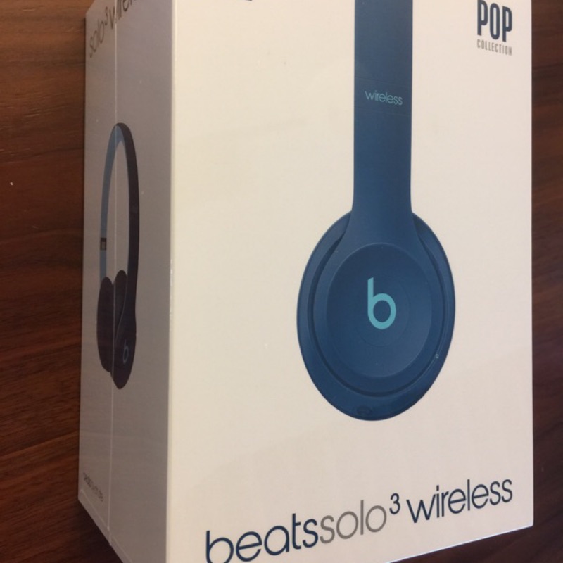 Beats Solo3 Wireless 耳罩式無線耳機 POP Collection-Pop 藍色 公司貨 全新未拆