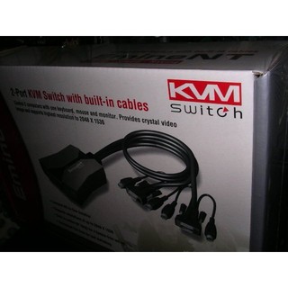 PS/2 KVM SWITCH帶線式PS/2 電子式切換器 相容性佳