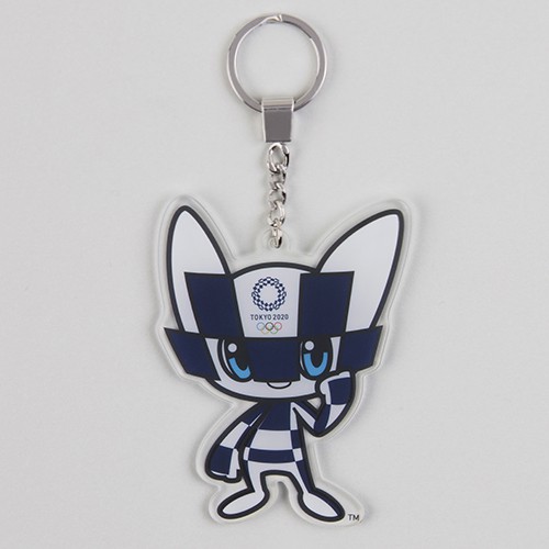 東京奧運 吉祥物壓克力鑰匙圈 藍色 東奧 紀念品週邊官方商品 預估商品到貨需3週