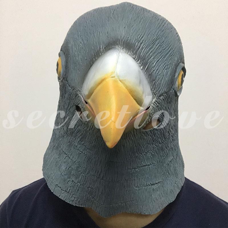 萬聖節乳膠頭套鴿子麻雀動物角色扮演派對花式面具 蝦皮購物