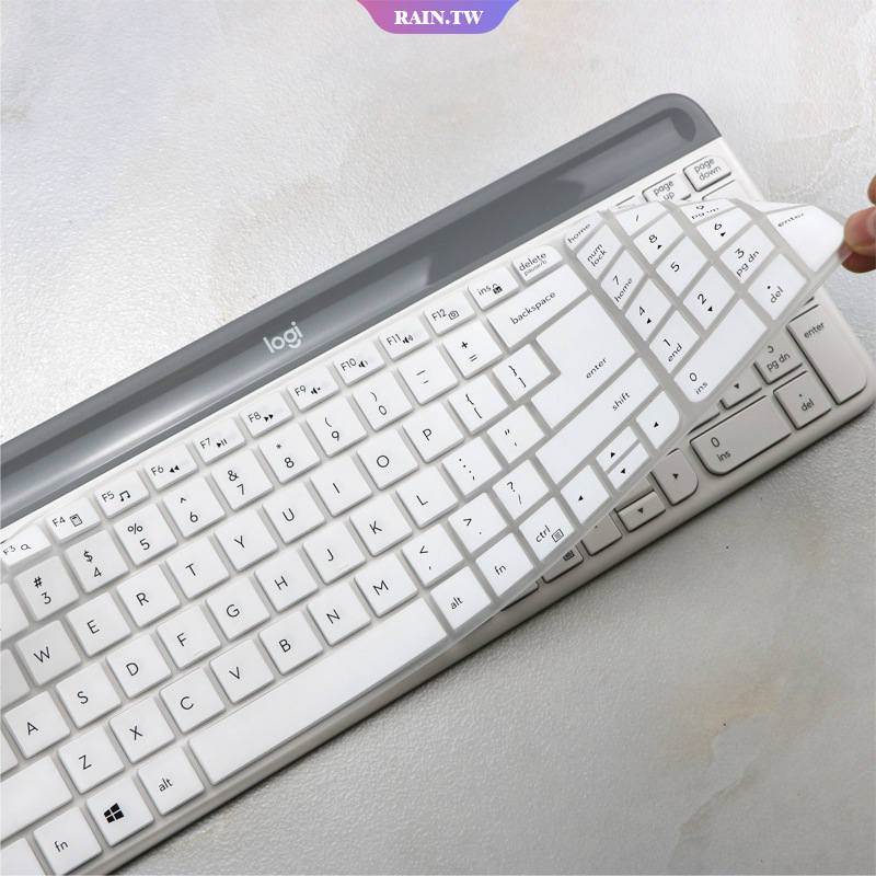 筆電鍵盤保護膜 適用於羅技MK470 K580台式機鍵盤保護膜Logitech無線藍牙膜貼墊罩 筆墊鍵盤膜 【RAIN】
