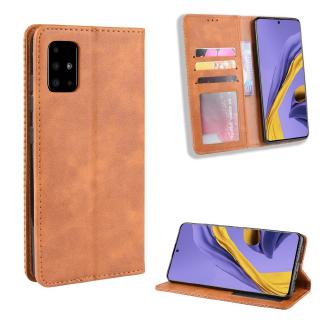 復古 掀蓋殼 三星 Galaxy A71 5G 手機殼 磁吸 保護殼 翻蓋皮套 支架插卡 手機套