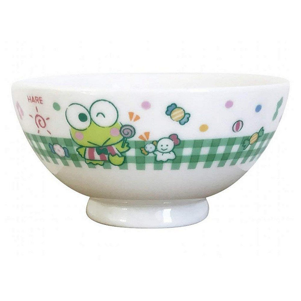 花見雜貨~日本製 全新正版 kitty 凱蒂貓 kiki&amp;lala 雙子星 大眼蛙 瓷器 陶瓷 飯碗 瓷碗 小碗 3款