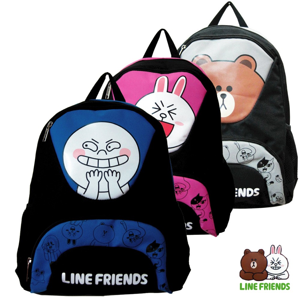 【LINE FRIENDS】雙層後背書包(三款_LI-5173)