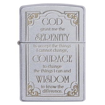 ☆懷爐煙具供應站☆全新【ZIPPO】美系~Serenity Prayer-寧靜禱告文雕刻設計打火機 NO.28458