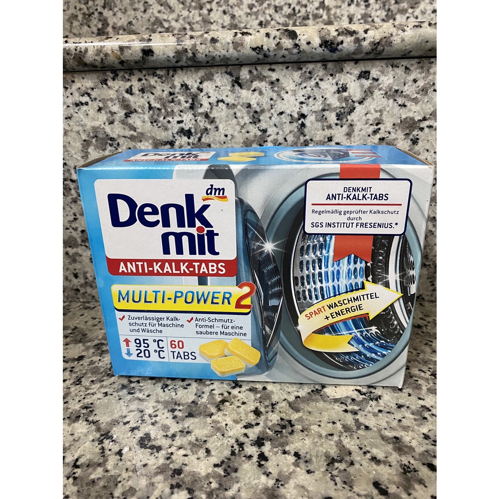 德國 dm Denkmit 洗衣機槽汙垢清潔錠 衣服保護錠(15g*60錠)/盒