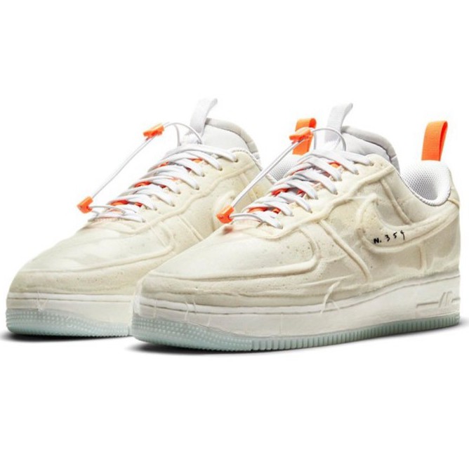 ☆小B之都☆Nike Air Force 1 Experimental “Sail” 米白橘 海綿 CV1754-100