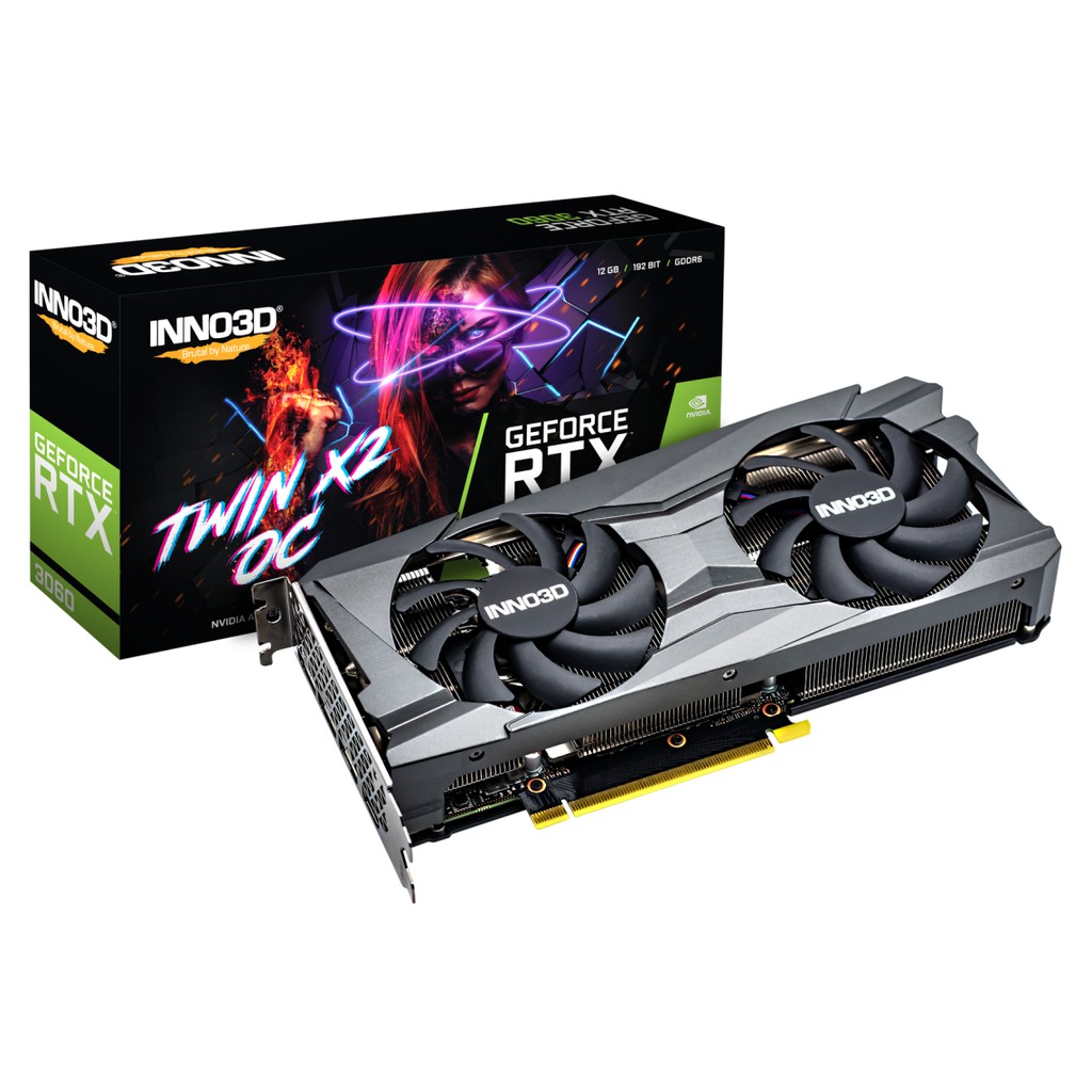 含稅 INNO3D Geforce RTX 3060 TWIN X2 OC 12GB GDDR6 雙風扇 顯示卡