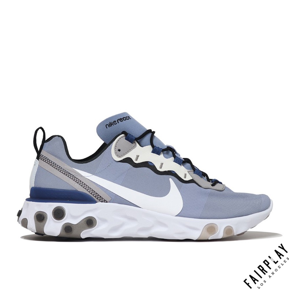 Nike React Element 55 藍 男鞋 低筒 輕量 運動鞋 慢跑鞋 BQ6166-402