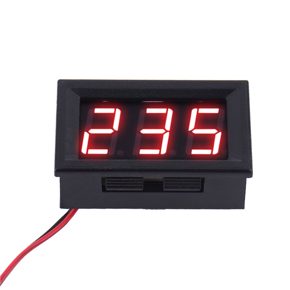 Ac 70-500V 0.56" mini LED 數字電壓表電壓表電壓表測試儀 2 線紅/藍/綠 110V 220V