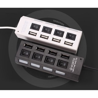 【小琪的店】2.0 usb 4口HUB帶獨立開關4口 HUB排插式集線器一分/拖四分線器 擴充器 擴展器