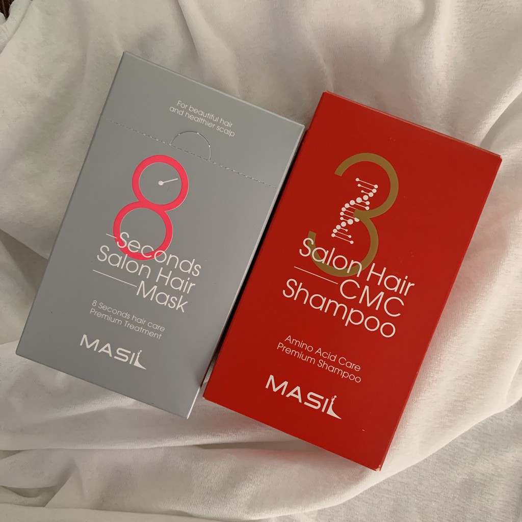 韓國Masil 8秒髮膜(單條 8ml) / 3次方沙龍CMC洗髮精 旅行隨身包(單條 8ml)😙👍