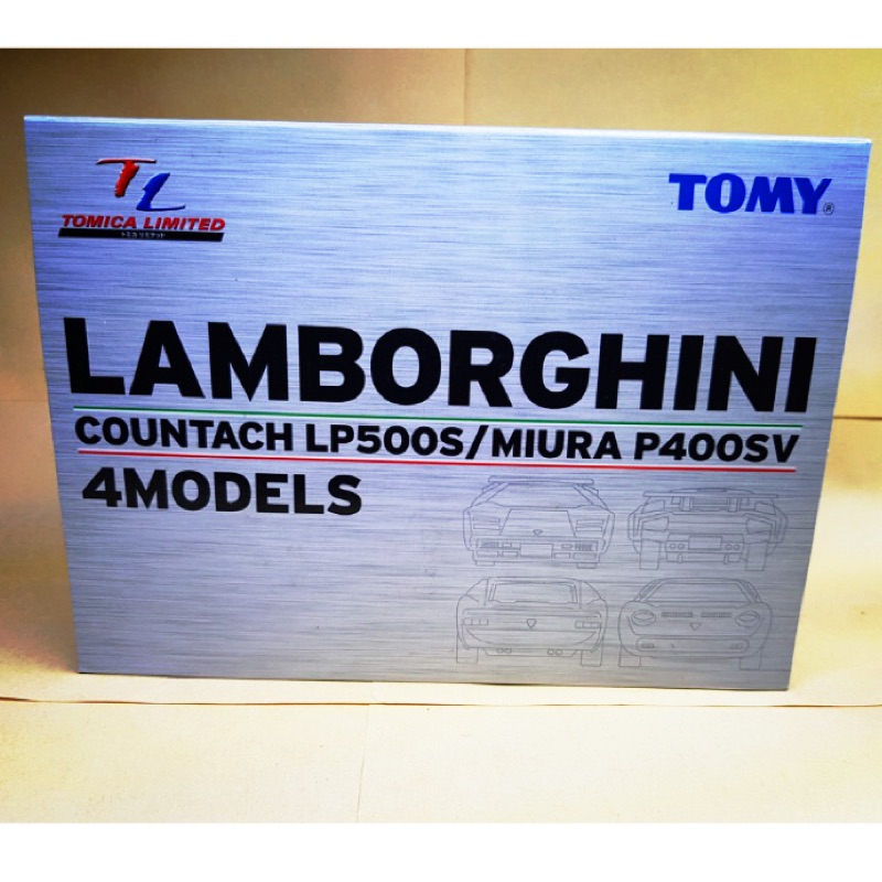Tomica TLV Lamborghini 4models 藍寶堅尼4車套組（全新品）