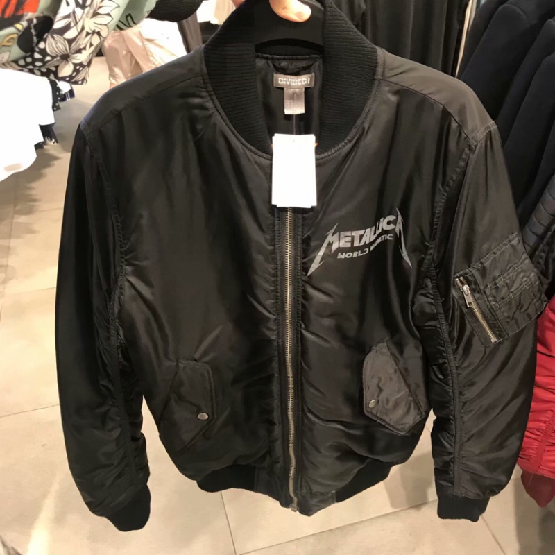 Enf 國外h M代購metallica Ma1 飛行外套 蝦皮購物