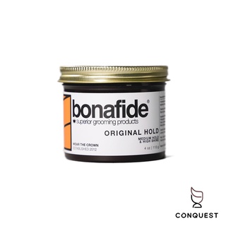 【 CONQUEST 】Bona Fide Original Hold Pomade 水洗式髮油 線條柔順自然清新檸檬香