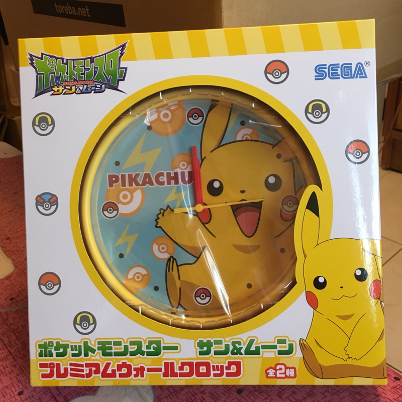 日本 正版 正品 日貨 SEGA 皮卡丘 時鐘 鬧鐘 精靈寶可夢 Pokemon go