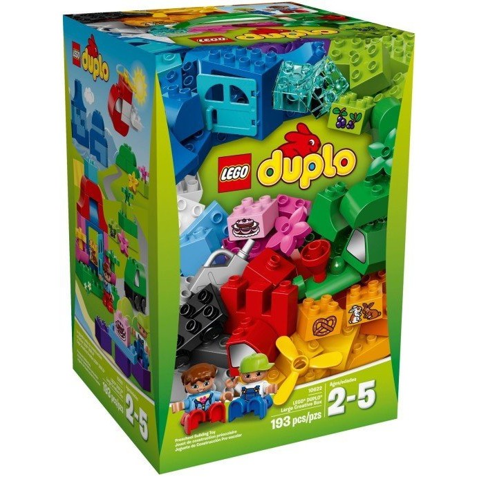 【積木樂園】樂高 LEGO 10622 DUPLO 得寶系列 補充包 大型創意箱 193片