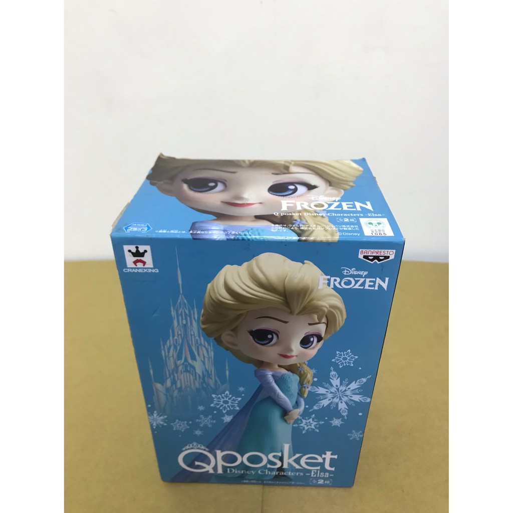 正版 日版 Qposket 迪士尼 冰雪奇緣 愛紗 Elsa 公仔