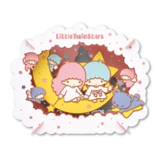 日本進口紙雕藝術立體造型 紙劇場 LITTLE TWIN STARS 雙子星 KiKi&LaLa，難度為3🌟