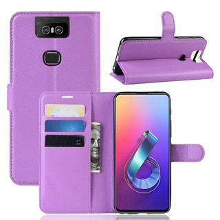 華碩ASUS Zenfone 6(ZS630KL)翻蓋皮套 側躺支架功能