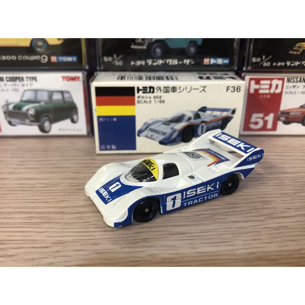 Tomica 日本製 藍盒 no.F36 PORSCHE 956 保時捷 賽車 絕版