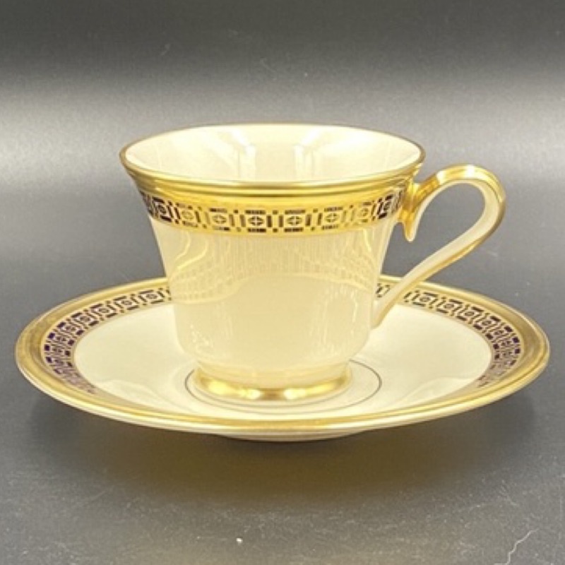 美國Lenox藍納克斯金邊骨瓷咖啡杯組（0025-2-1-10-11）