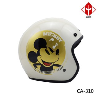 EVO 安全帽 CA-310 復古帽 復古金米奇 懷舊白 半拆洗 半罩 正版授權