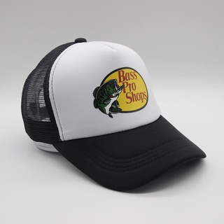 Print Shark Bass pro Cap shops 字母運動時尚棒球帽男女通用卡車司機帽網帽