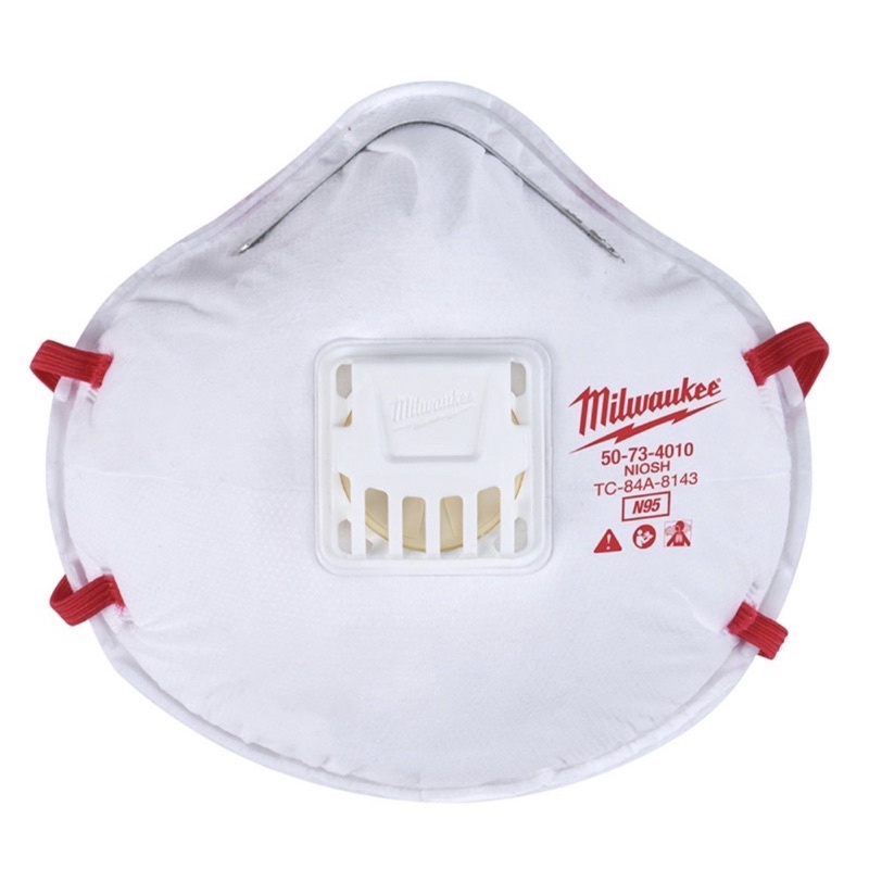 含稅48-73-4011 N95 帶閥防塵軟墊口罩 口罩 N95 非醫療 工業用防塵口罩 Milwaukee 米沃奇
