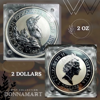 銀幣 澳洲銀幣 澳洲笑鴗鳥銀幣 純銀 紀念幣 2盎司銀幣 收藏銀幣 紀念幣 伊莉莎白二世