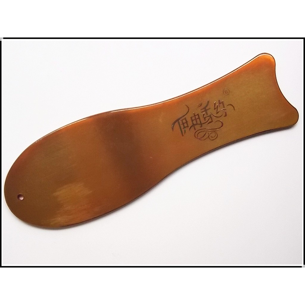 特製紫銅魚型養生刮痧板158*50*3mm