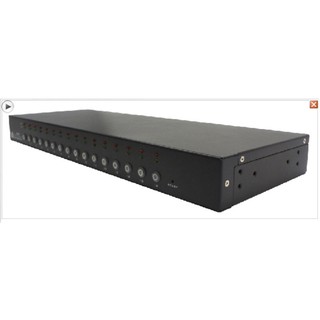 KVM專賣--XD-816ID VGA 16埠雙介面電腦切換器(OSD) /1組鍵盤滑鼠螢幕控制16臺/凱文智慧影音