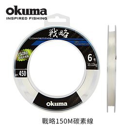 《屏東海豐》OKUMA 戰略 150M 碳纖線-1號~6號150M 透明色