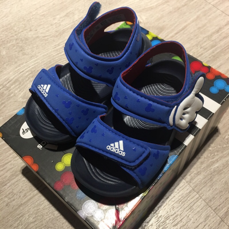 (免運) adidas 寶寶米奇學步涼鞋-附鞋盒提袋