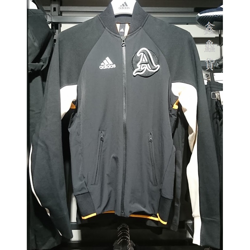 2019 九月 ADIDAS M VRCT JACKET 運動 立領 外套 夾克 黑白橘 EA0372 彭于晏