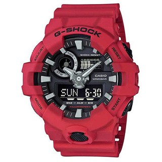 【CASIO】G-SHOCK 絕對強悍視覺搶眼運動雙顯錶(GA-700-4A)正版宏崑公司貨