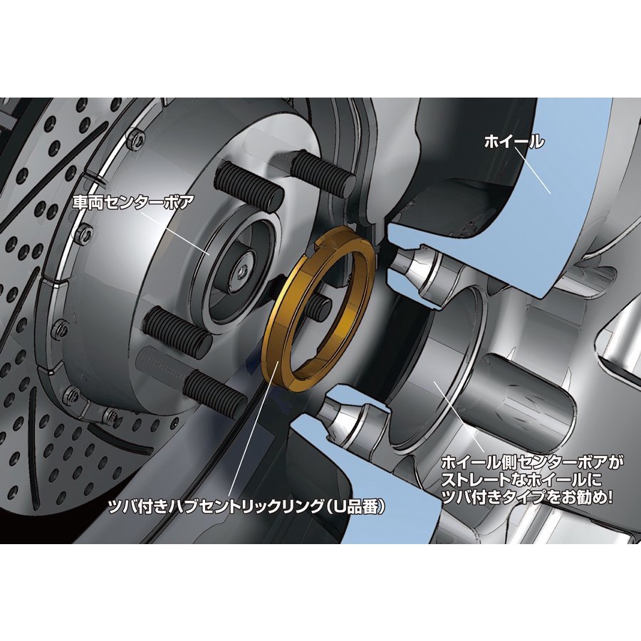【翔浜車業】KYO-EI 超輕量鋁合金鋁圈軸套(2個入)(67/57)(VW.AUDI.BMW)
