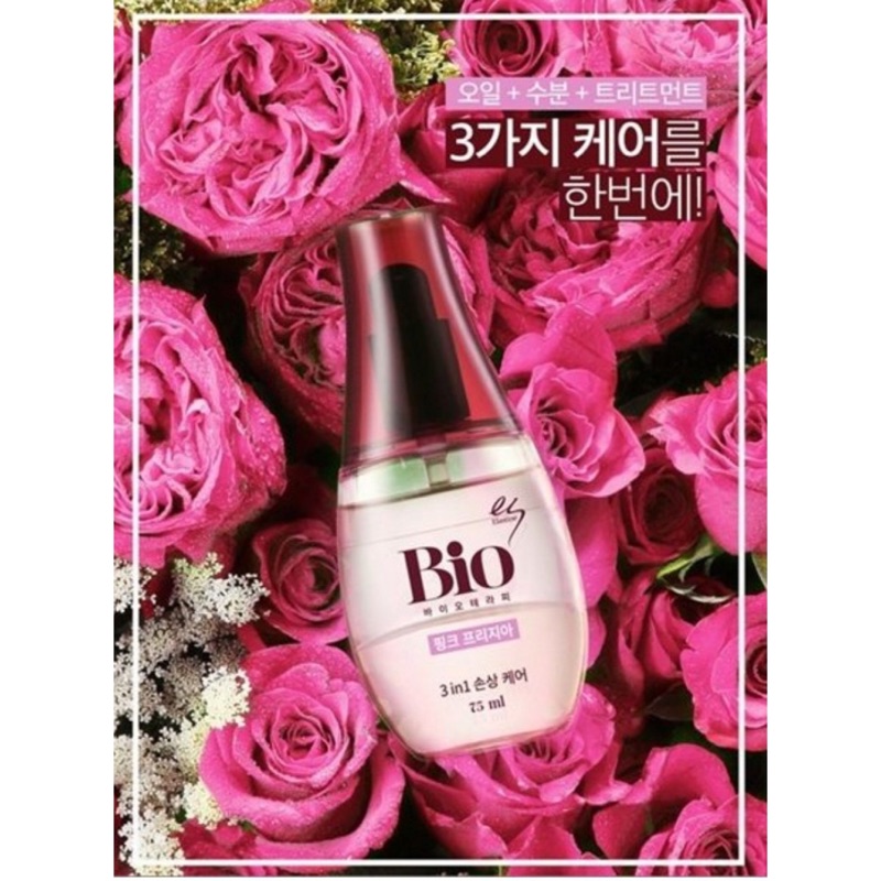  韓國 Elastine~Bio 3in1玻尿酸光韌香氛髮油_玫瑰小蒼蘭