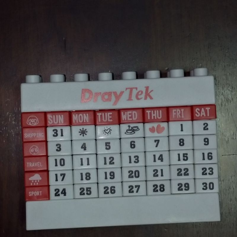 Draytek 積木 萬年曆 桌曆 月曆 年曆