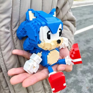 sonic 刺蝟 索尼克積木 遊戲角色 音速小子 動畫 模型 DIY 玩具 禮物 桌面 裝飾