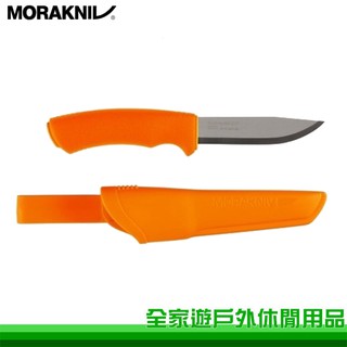 【全家遊戶外】MORAKNIV 瑞典 直刀 Bushcraft 12050/橘 不鏽鋼軍用直刀 野營戰術刀